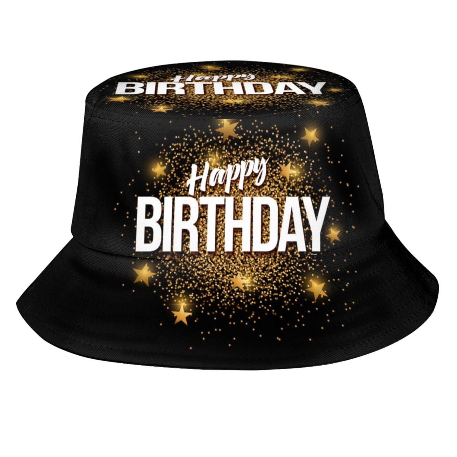 Happy Birthday Bucket Hats Fashion Sun Cap Packable Outdoor Birthday Fisherman Hat for Women and Men, Happy Birthday_g00002, One size