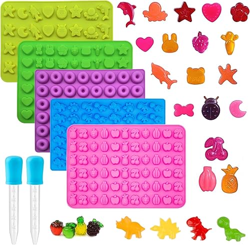 Miniatura 21 de Moldes de silicona para caramelos, 2 unidades de silicona gomosas de margarita, flor de tulipán, pajarita, hojas de caramelo, caramelo, gelatina,