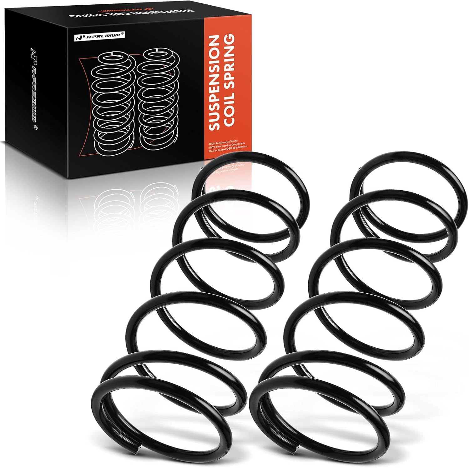 A-Premium 2Pcs Rear Suspension Coil Spring Set Compatible with Nissan Pathfinder 1996 1997 1998 1999, Driver and Passenger Side