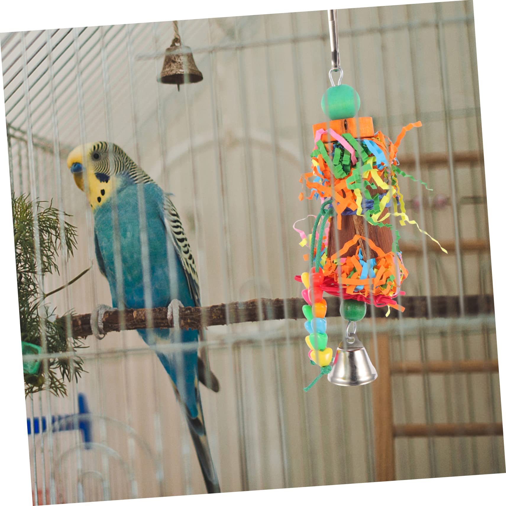 VANZACK 12stücke Kauspielzeug Für Vögel Hängendes Vogelspielzeug Lustiges Und Interessantes Spielzeug Zufällige Farben Für Wellensittiche Und Nymphensittiche