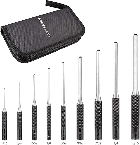 Miniatura 4 de Best Gunsmith Grip - Juego de herramientas de punzón en estuche organizador con cremallera (9 piezas) BOOSTEADY