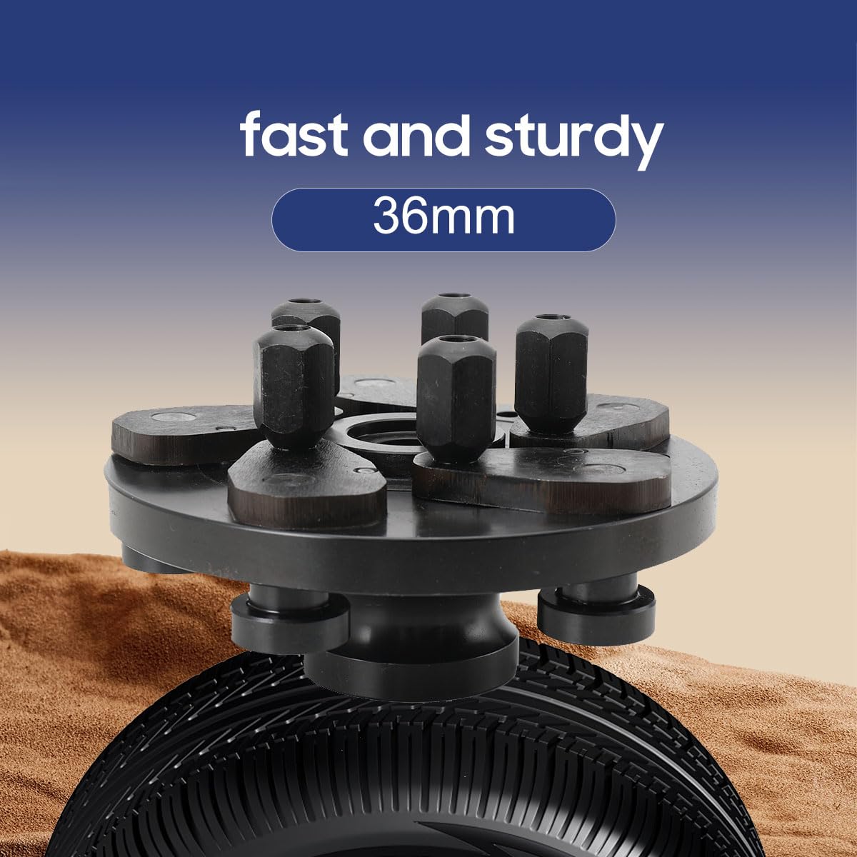 Adaptateur Universel pour Jantes pour équilibreuse de pneus 36mm,Auto Moto Pneu Roue 5 Lug Balancer Adaptateur Universal Plaque à Bride