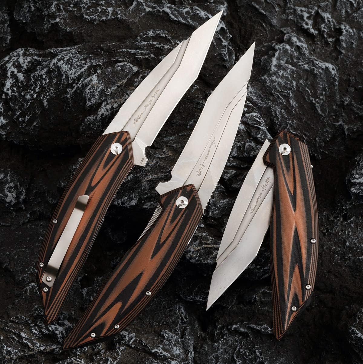 Outdoor Folding Knife Camping DC53 Steel G10 Handle EDC Portable Pocket Folding Knife for Fishing and Climbing