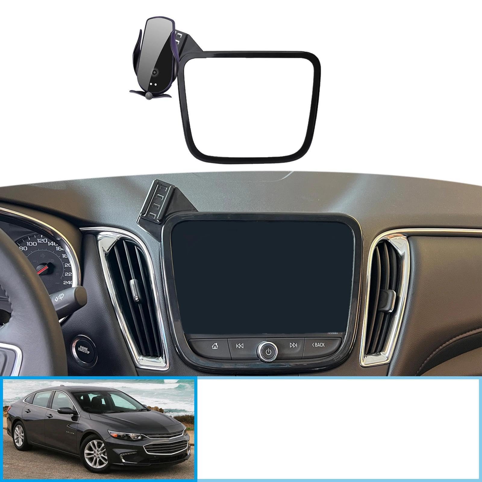 Uchwyt Samochodowy na Telefon dla Chevrolet Malibu 2016-2023, uchwyt samochodowy na telefon komórkowy uchwyt GPS stojak na nawigację