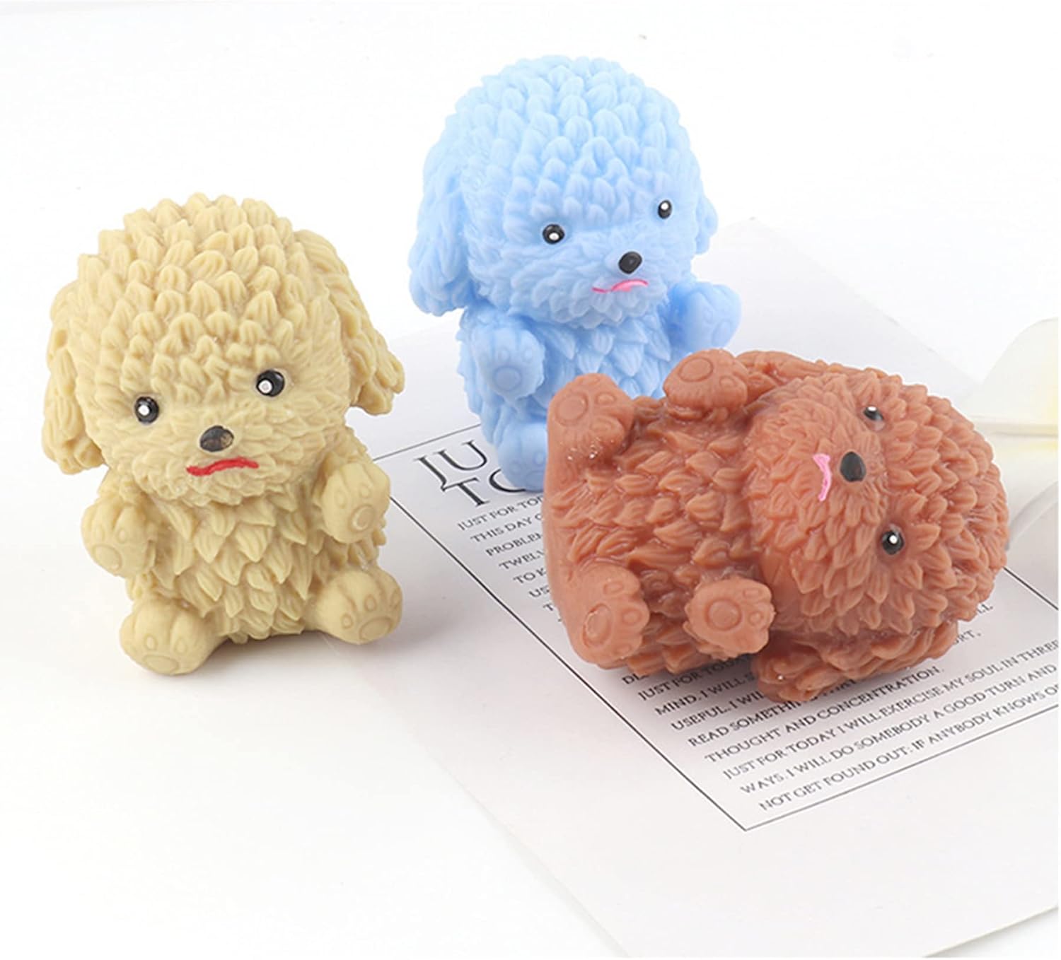 Holgosiu Squishy Dogs Poodle Squishy Stress Ball Squishy