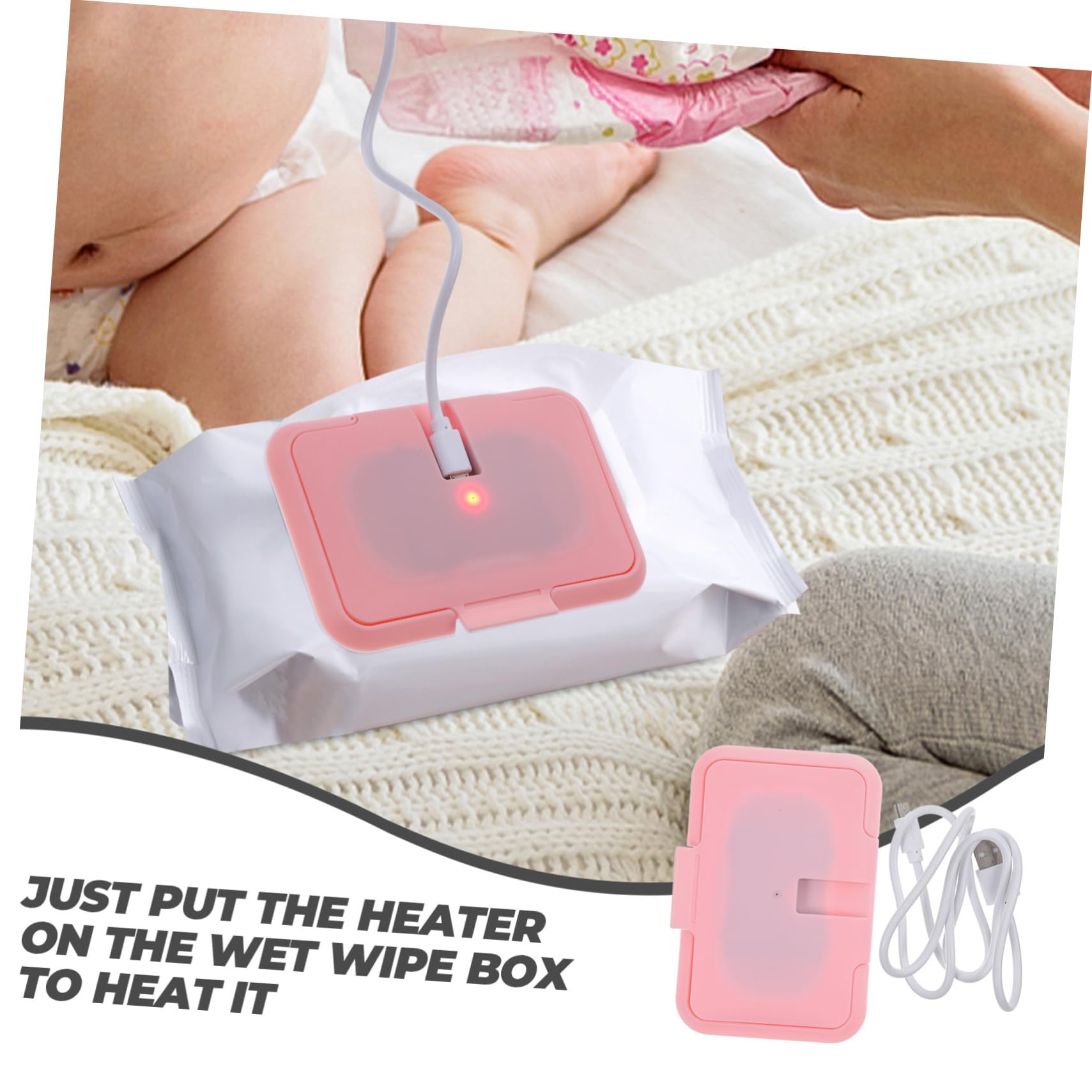 Toyvian 3 Piezas Limpie El Calentador Toallitas Calientes Para Pañuelo Húmedo Portátil Soporte Para Toallitas De Bebe Calentador De Toallitas Húmedas Chica El Plastico Viajar