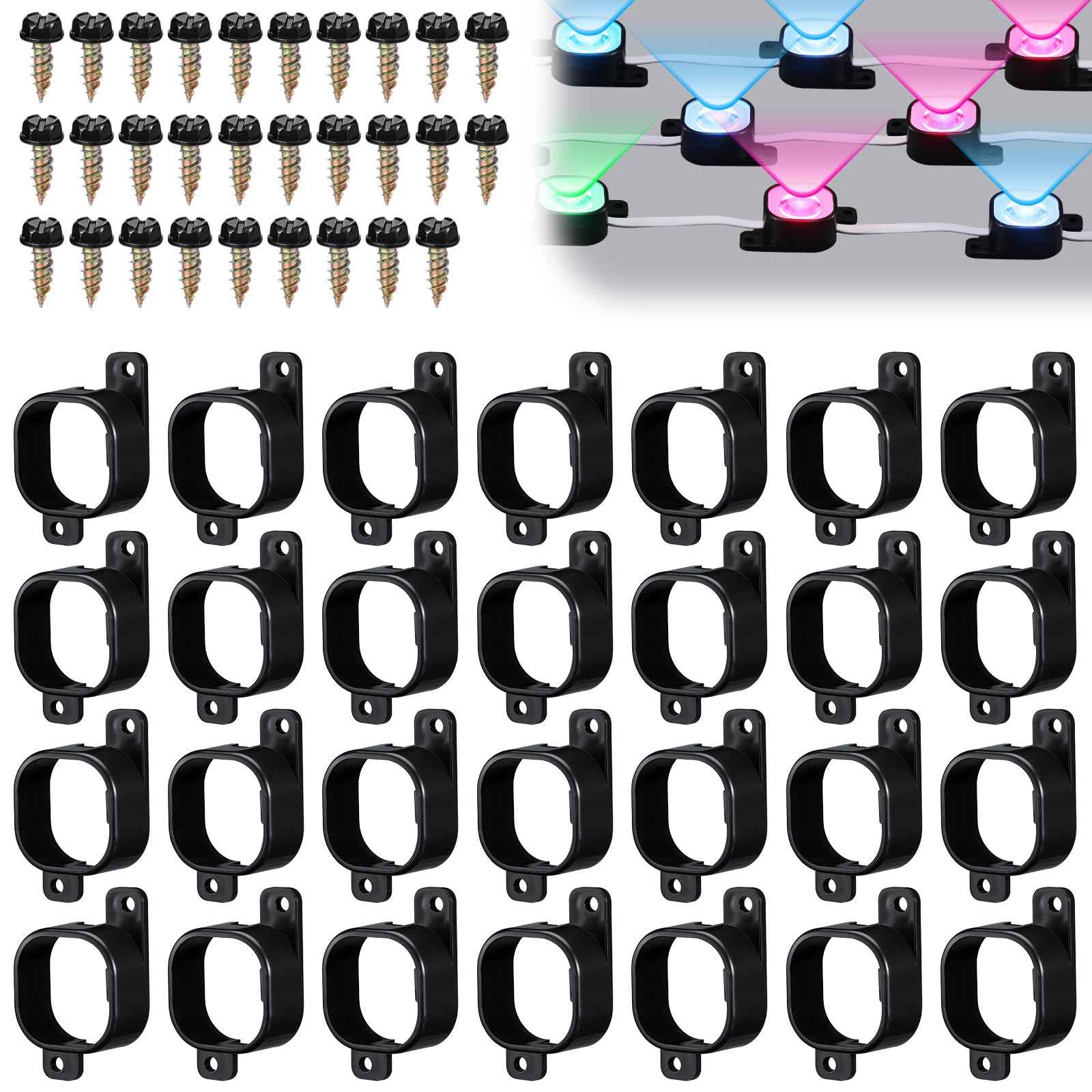 Beeveer 70 Set Light Clips Compatible with Govee H706 H806 Pro Lights