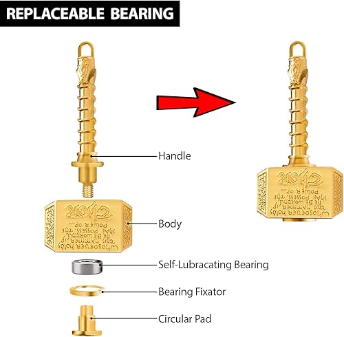 Miniatura 2 de 365Home Metal Hammer Keychain Hammer Key Ring, Cool Gifts for Men, Husband, Boyfriend