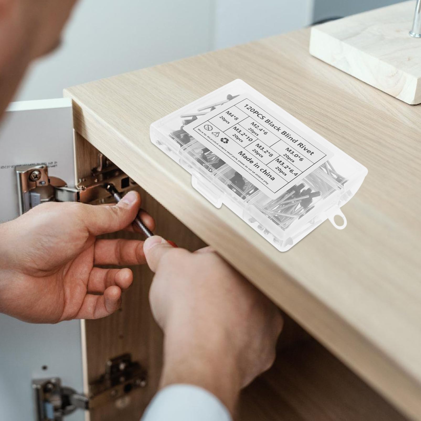 MAIN ST COLLECTIVE 10 Pack All Steel Pop Rivets – 6.3mm Diameter, 13mm Flange, High Strength