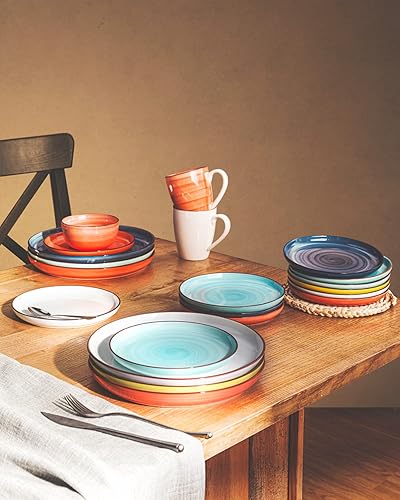 Miniatura 7 de Sweese Juego de 6 cuencos de 10 onzas y platos de 10 pulgadas