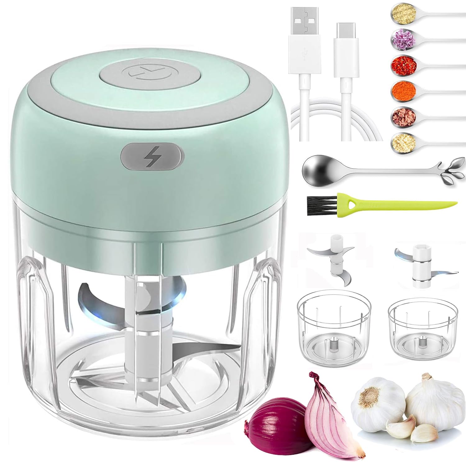 Robot de cuisine portable sans fil pour hacher les oignons sans pleurer