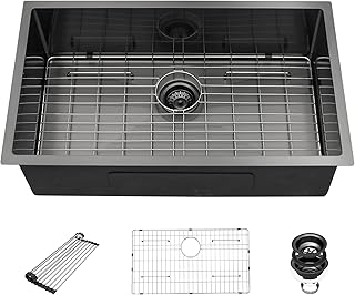 33 Black Undermount Kitchen Sink - Beslend 33...,