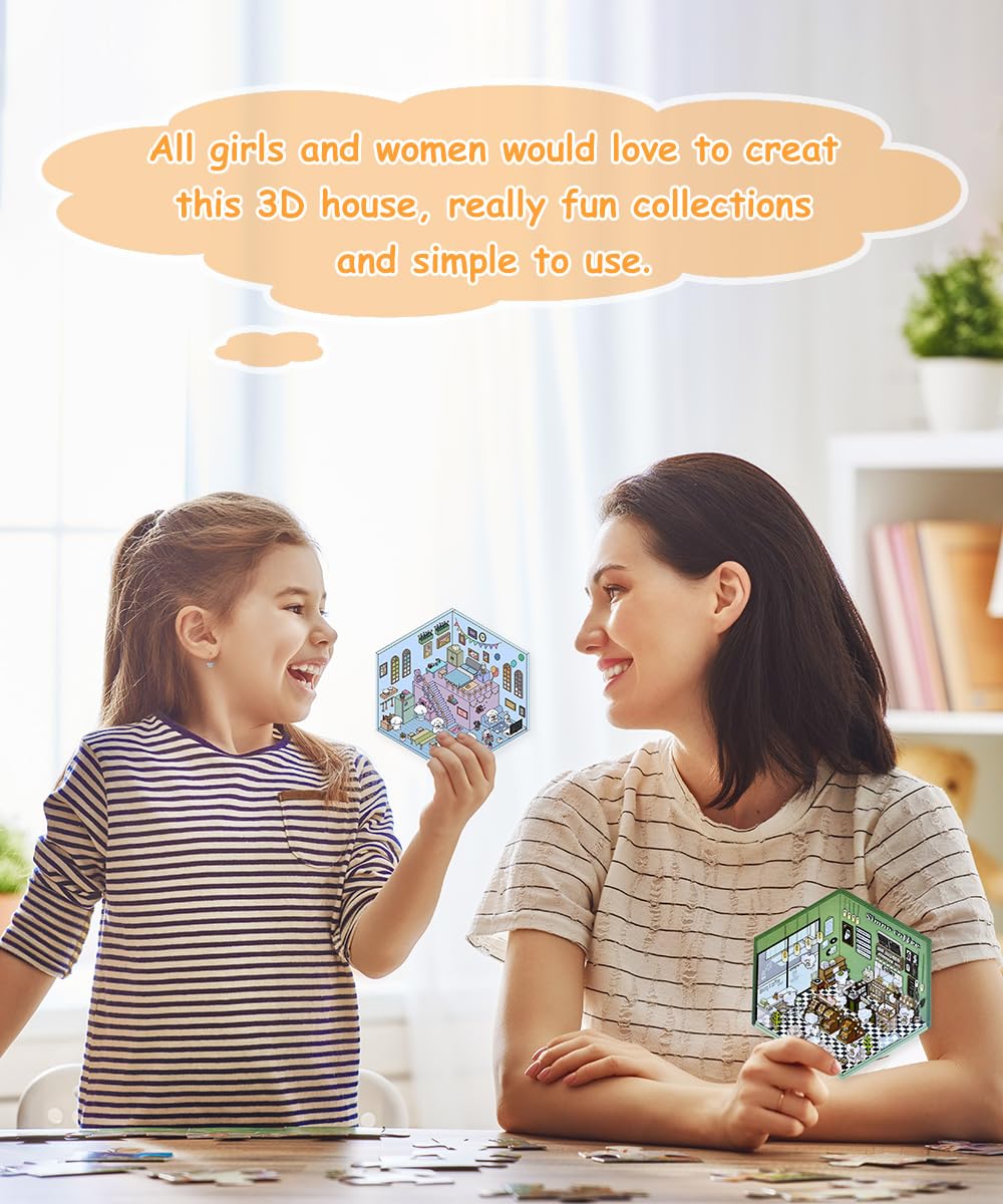 8 Set Sticker Therapy Adults Sticker Book Store, DIY 3D Scene House, Girls Journals Scrapbooking Stickers - Image 4