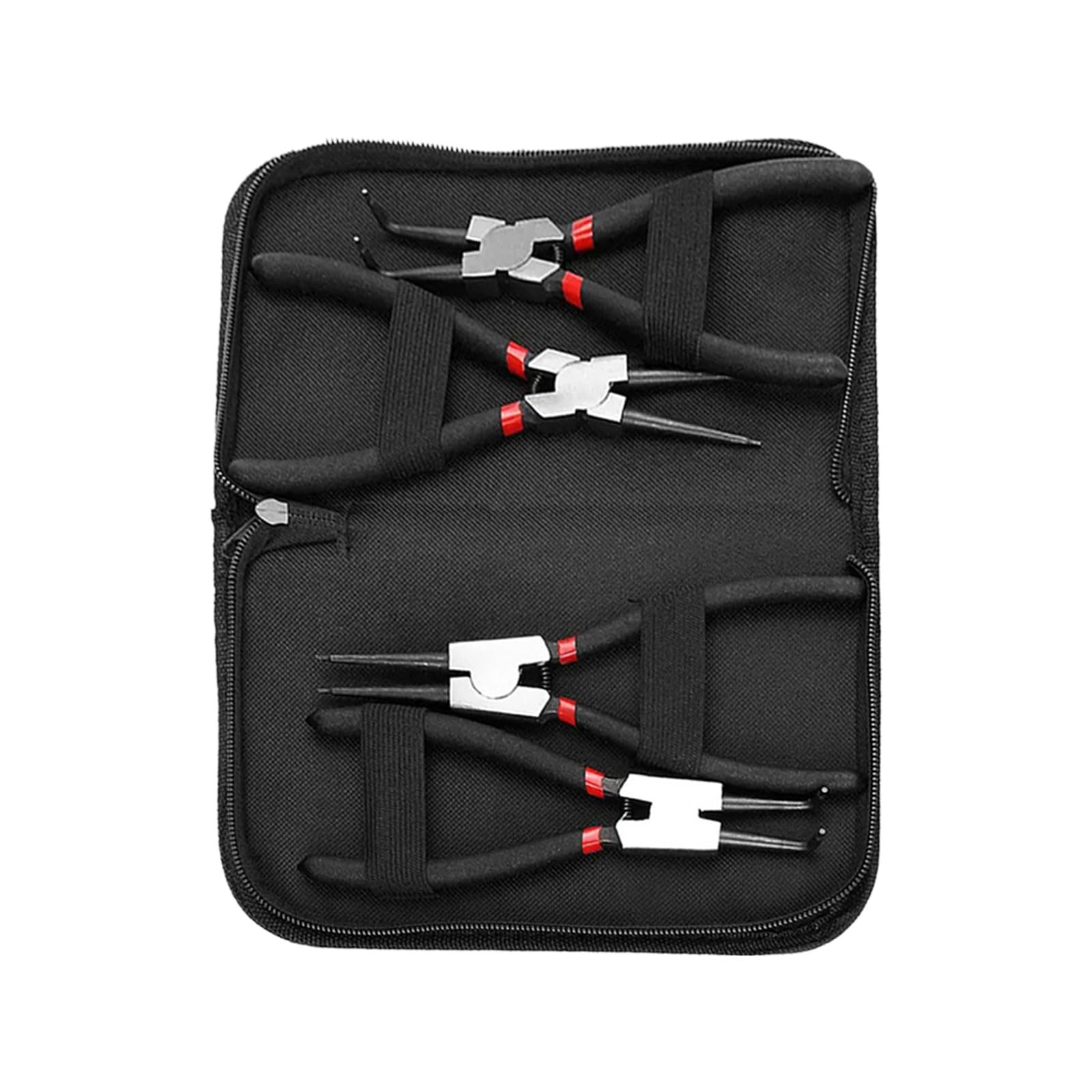 Juego de alicates de clip resistentes con asas ergonómicas antideslizantes, incluye estuche de almacenamiento para una fácil portabilidad y organización