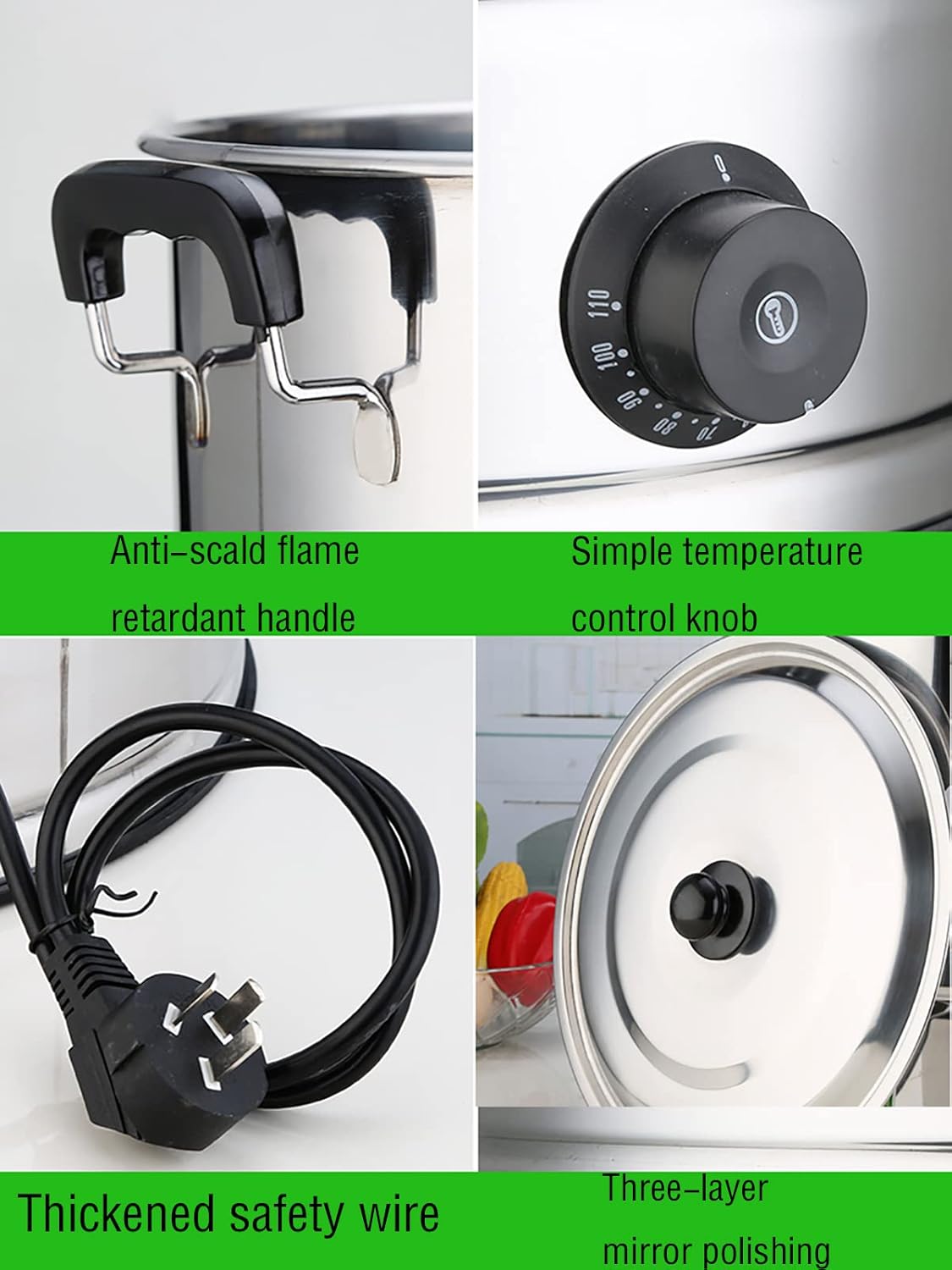 Water Dispenser Catetea Urn with Faucet,Electric Cateurn Hot Boiler, for Brewing/Buffet/Commercial (A 47L)
