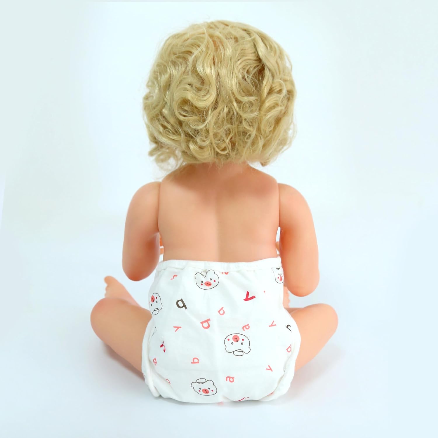 Reborn Baby Doll Diapers Underwear for 17-24 Inch Newborn Baby Dolls, 4 Pcs Reusable Washable Doll Diapers