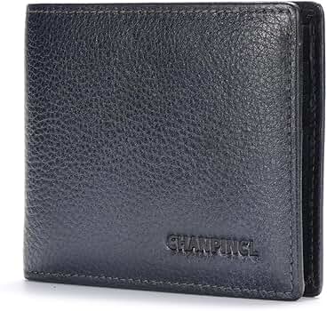 Amazon.com: CHANPINCL Mens Flipping ID Window Leather RFID