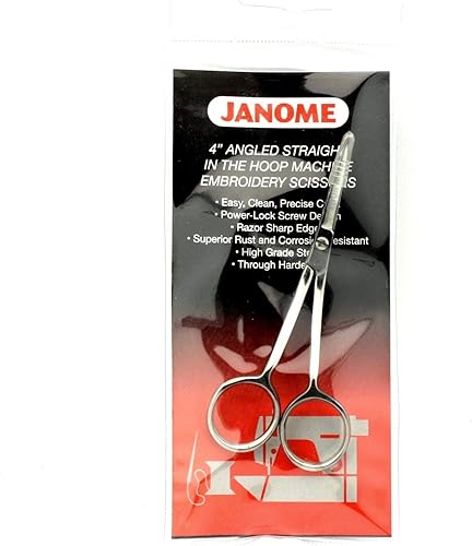 Janome Tijeras de bordado The Hoop de 4 pulgadas