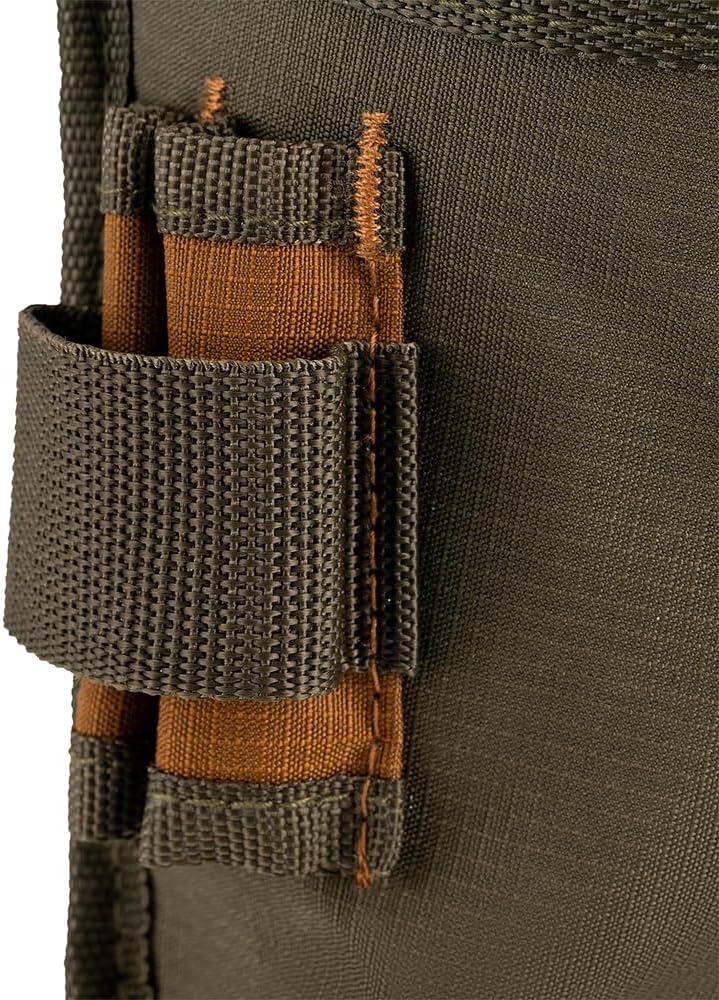 Bucket Boss Fastener Tool Pouch with FlapFit in Brown, 54160, Green