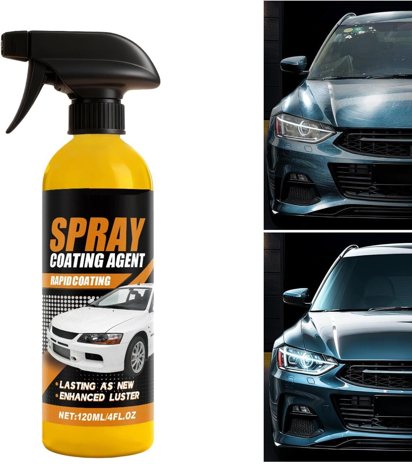 Car Coating Renewal Agent 120ml Multifunctional Automotive Repair Agent | Windshield Cleaner Spray for Vehicles Trailer RV Automotive Pickup Motorcycle Bike Tractor