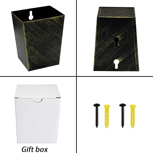 Miniatura 10 de Jumiok Atrapasador de tapas de botella de cerveza de plata antigua con montaje en pared estrecho de acero inoxidable retro para patio trasero