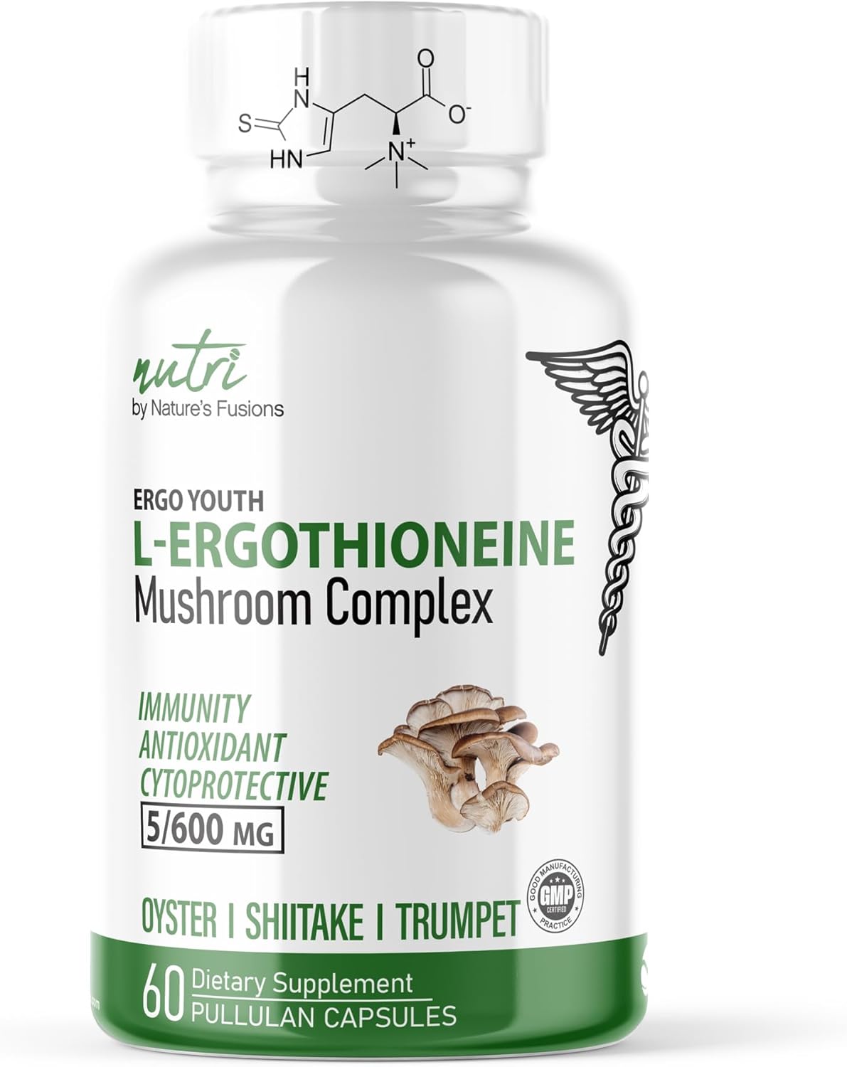 Nature's Fusions Nutri L Ergothioneine Supplements with