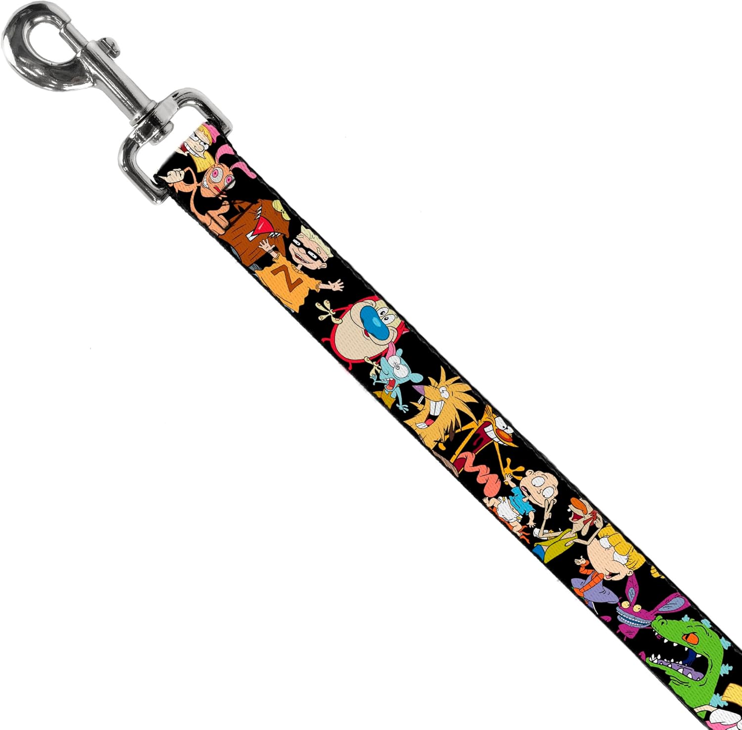 Nickelodeon Pet Leash, Dog Leash, Nick 90s Character Poses Black, 6 Feet Long 1.0 Inch Wide