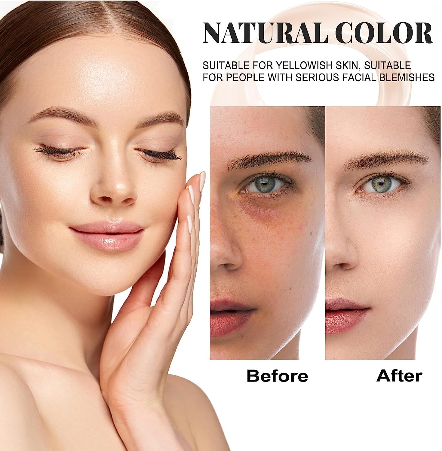 Carla Secret Concealer Palette Makeup, Cream Blush Palette, Long-Wearing Full Coverage Makeup for Flawless Skin (#1)(#5)