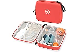 Fukumi Asthma Inhaler Hard Travel Case for Kids and Adults