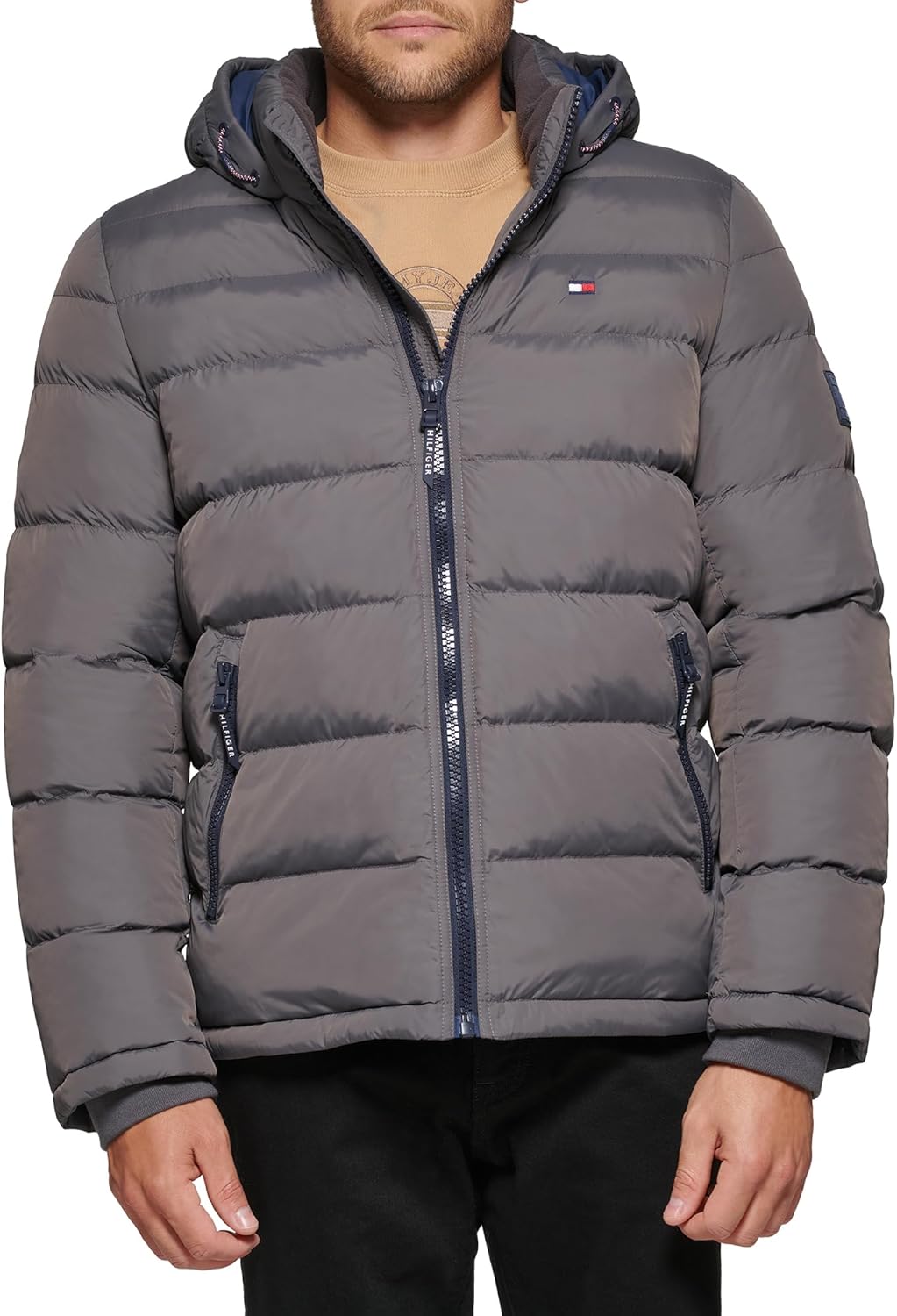 Tommy Hilfiger mens Hooded Puffer Jacket (Standard and Big & Tall)