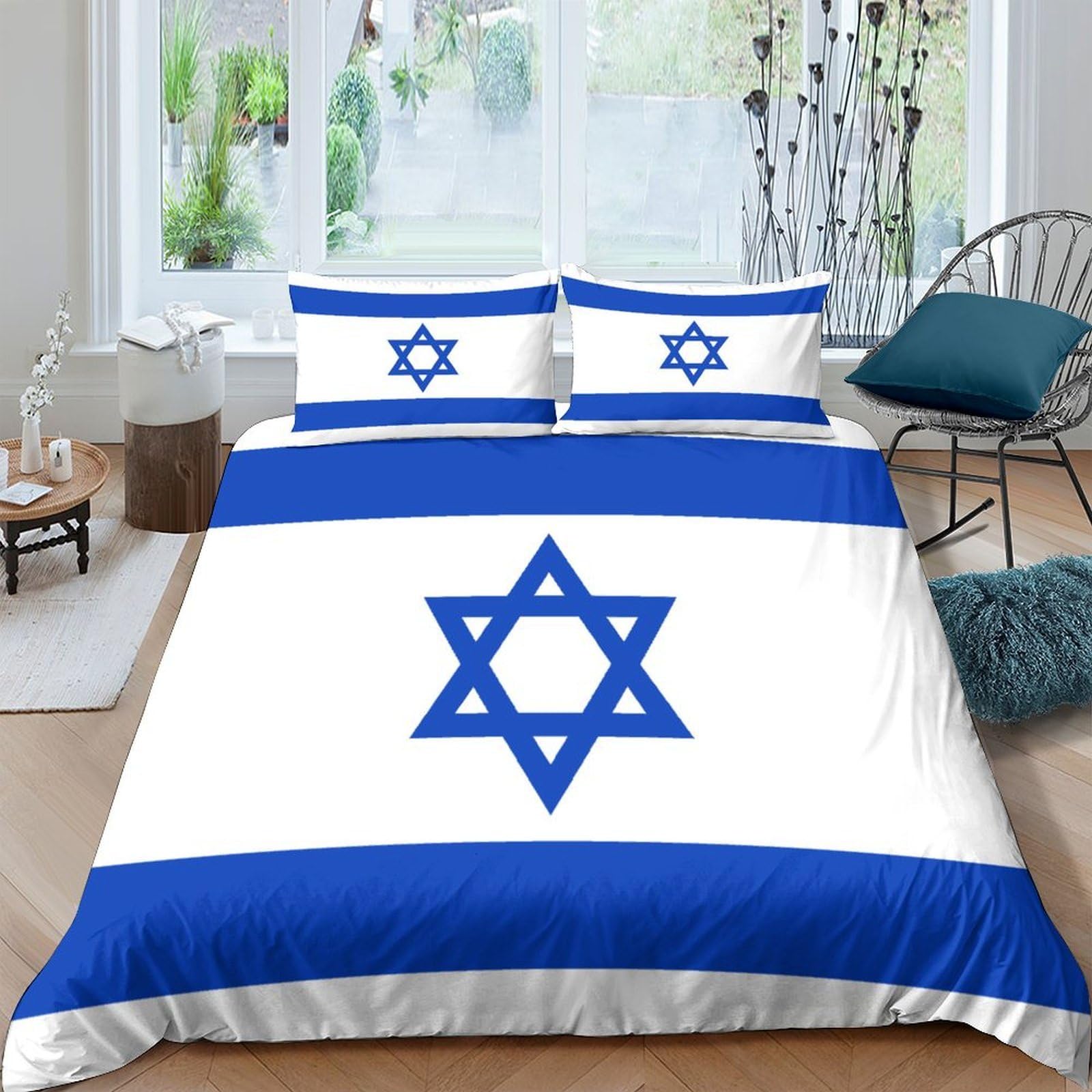 Ensemble de literie Israël 3D avec housse de couette de qualité supérieure 135x200cm
