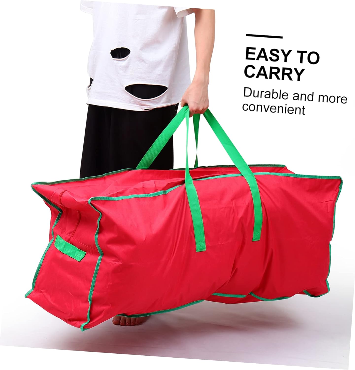 12l Christmas Ornament Storage Bag Foldable Outdoor Cover Holiday Decorations Organizer Bag