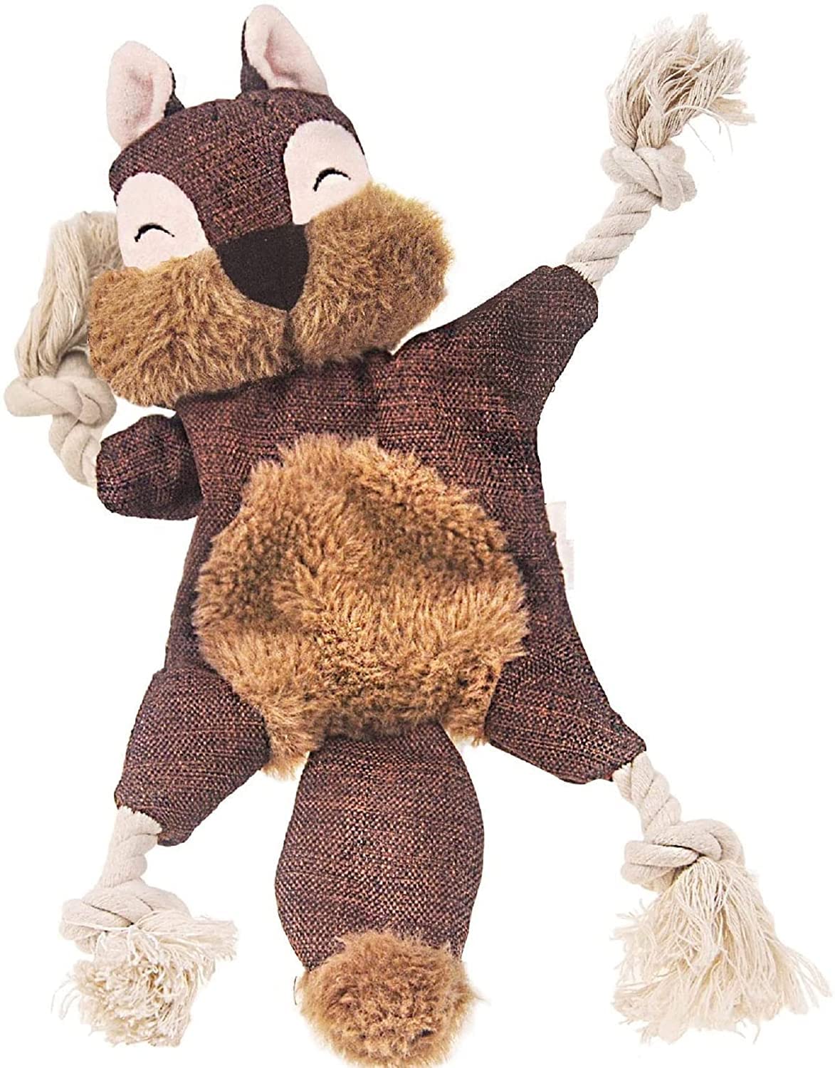 KittuPet The Squirrel, Crinkle Dog Toy, 3 in 1 Plush Dog Toy with Rope Legs,Squeakers and Crinkle Paper, Durable Stuffing Free Squeaky Dog Toy for Puppies,Small, and Medium Dogs(Brown) (B0BXHDPL21) Amazon Price History, Amazon Price Tracker