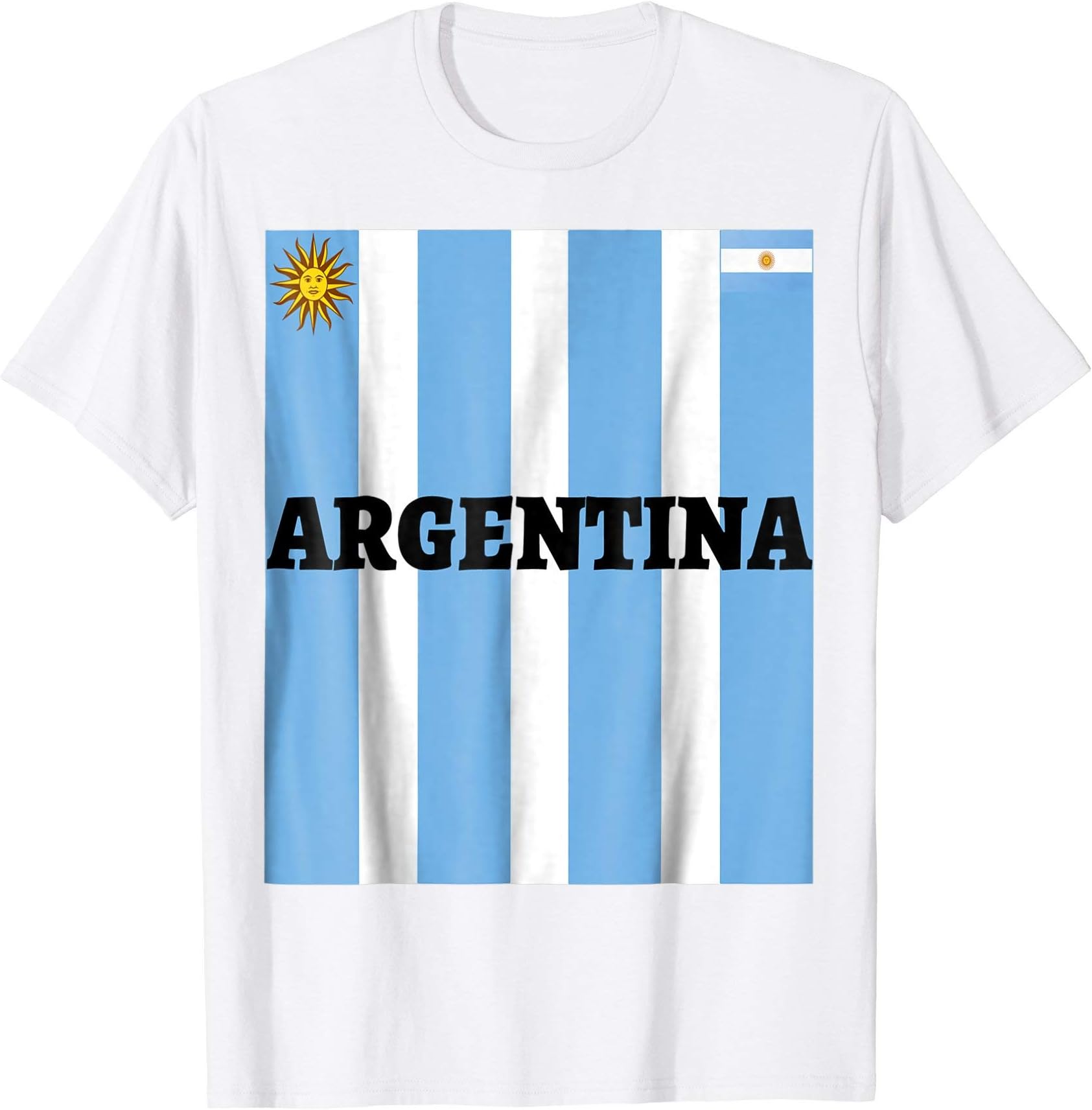 Argentina Jersey Flag Shirt Men Women KidsArgentina Jersey Flag-Soccer-Travel-Football T Shirt T-ShirtOEKO-TEX STANDARD 100