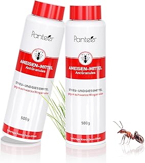 Gesponserte Anzeige – Panteer ® Ameisen-Mittel - Streu und Gießmittel - Ameisenstreu 500g x 2 - Problemlos durch den Somme...
