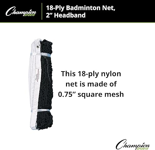 Miniatura 4 de Champion Sports Red de bádminton de 18 capas