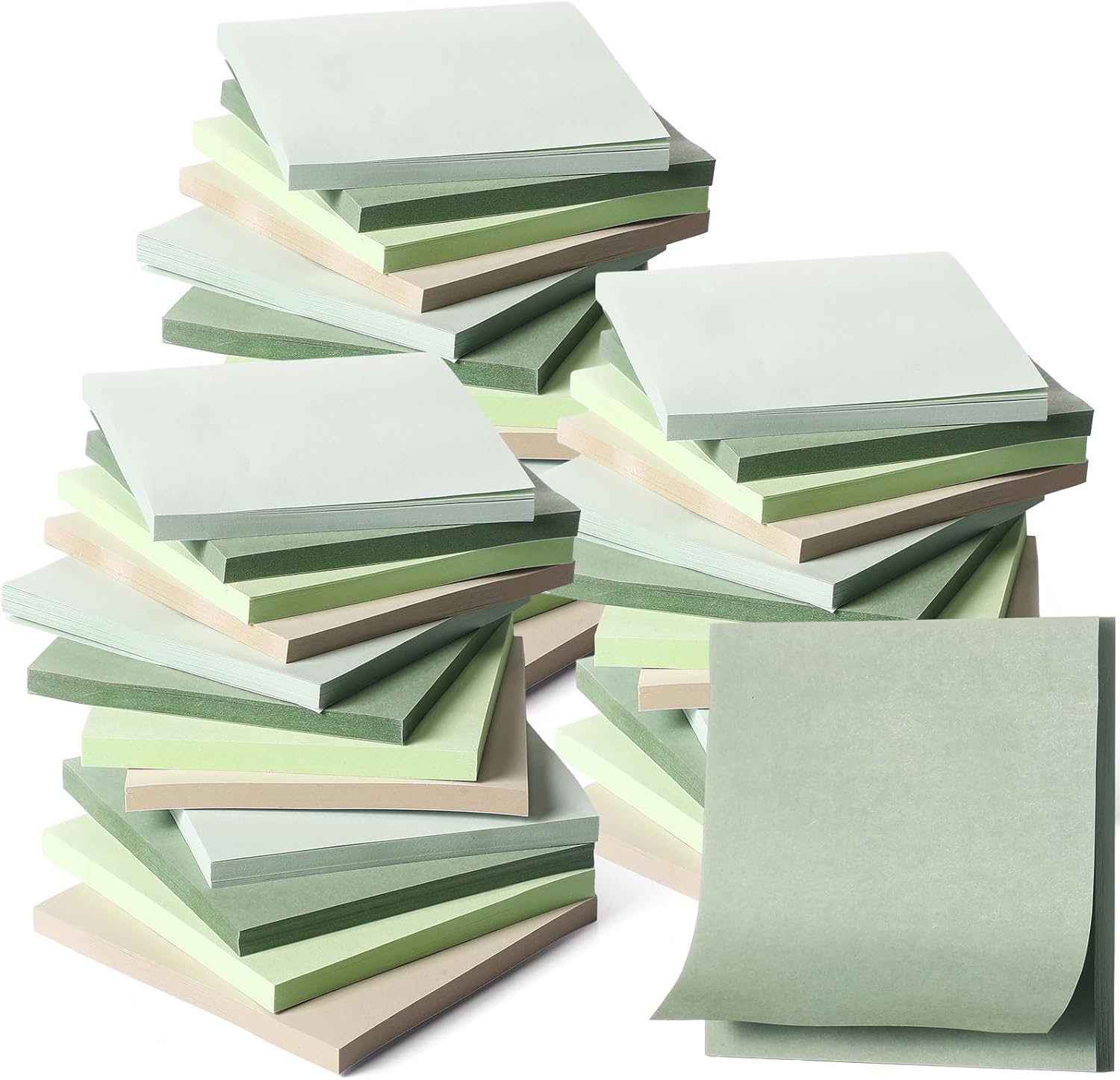 Thenshop 36 Pads Sticky Notes 3''x3'', Self Stick Notes Pads Office Supplies, 50 Sheets/pad Colored Aesthetic Sticky Accessories Home, Office, Notebook(Purple)