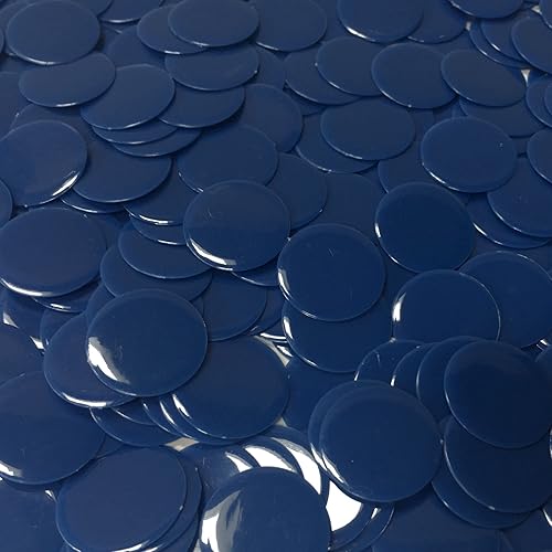 Miniatura 21 de MR CHIPS Chips de bingo de plástico para juegos, 1000 unidades, colores sólidos y transparentes, 19 opciones de color, 3/4 pulgadas, 7/8 Mezcla