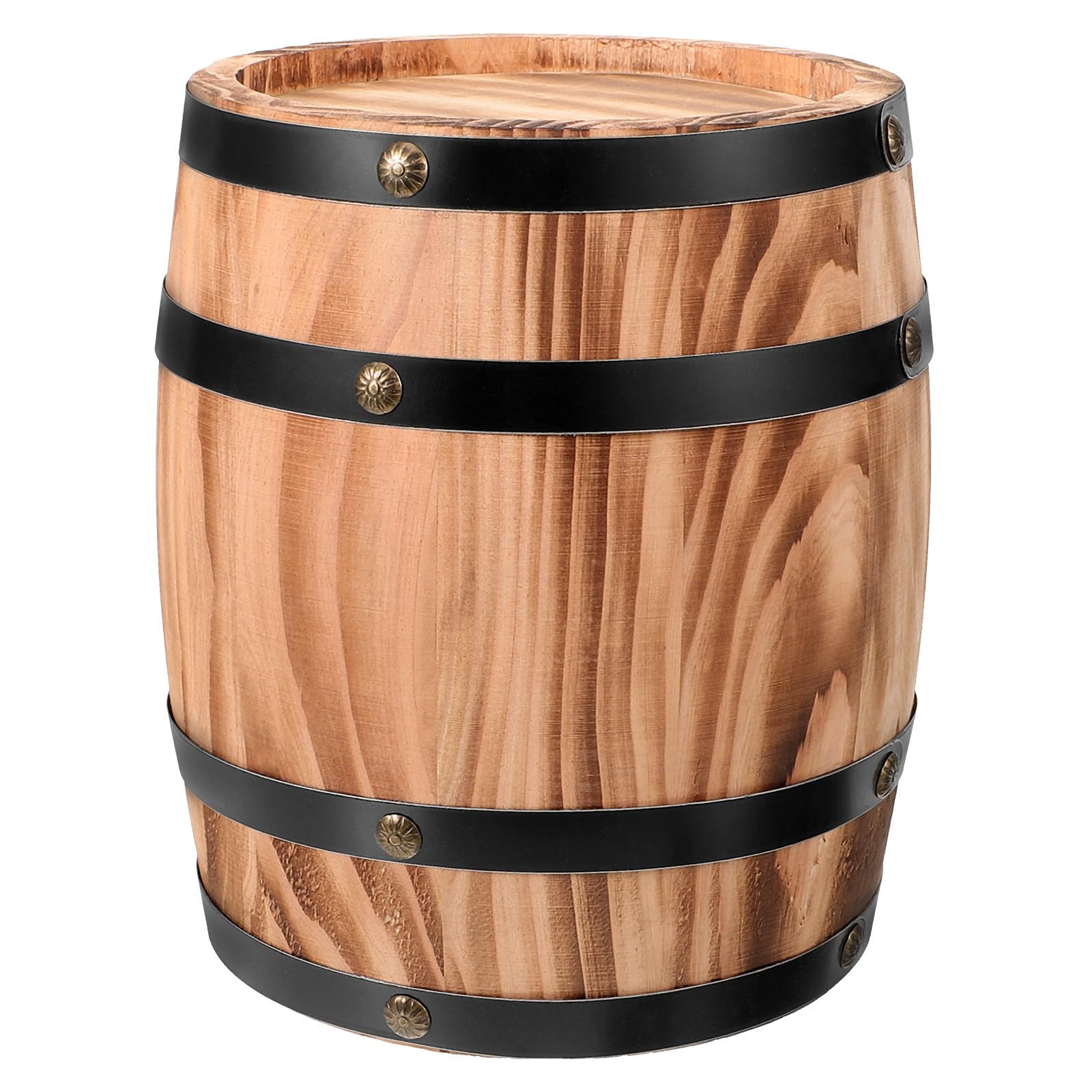 Tofficu Decoración Barril de Madera Antigua para Barriles de Cerveza, Accesorio Artesanal para Decoración de Interiores y Bares