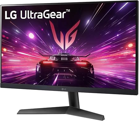 LG Ultragear Gaming Monitor 24GS60F, 24 Inch, 1080P, 180Hz, 1Ms Response Time, HDR 10, NVIDIA G-Sync & AMD Freesync Compatible, Smart Energy Saving, LCD Displayport, HDMI