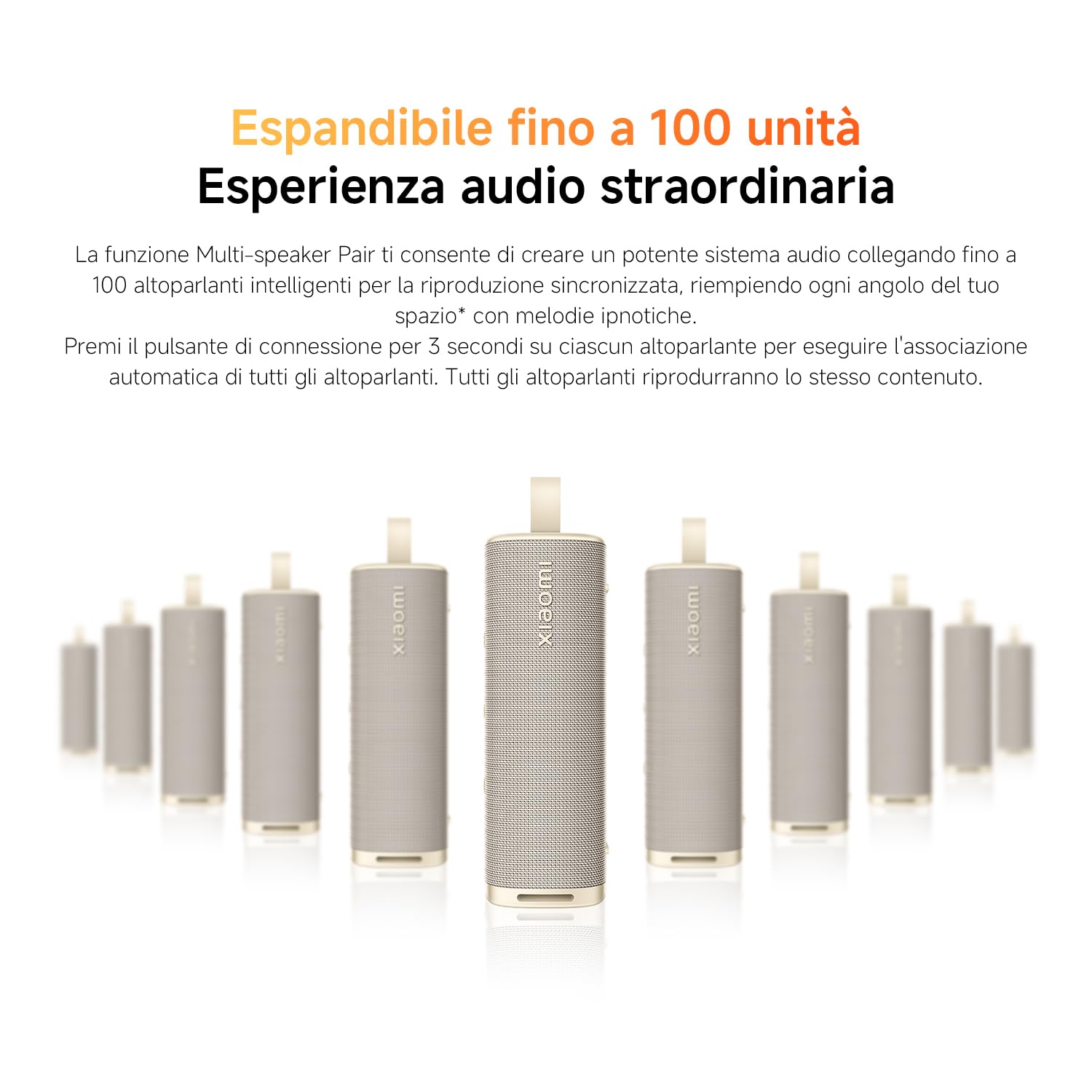 XIAOMI Sound Outdoor Cassa Bluetooth Portatile 30W, Suono Potente e Dinamico, 12 Ore di Autonomia, IP67 Waterproof, TWS Pairing, Bluetooth 5.4, Design Elegante e Portatile, Rosso