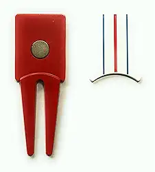 Ferramenta de reparo de marca de bola de golfe, com marcador de bola tripla