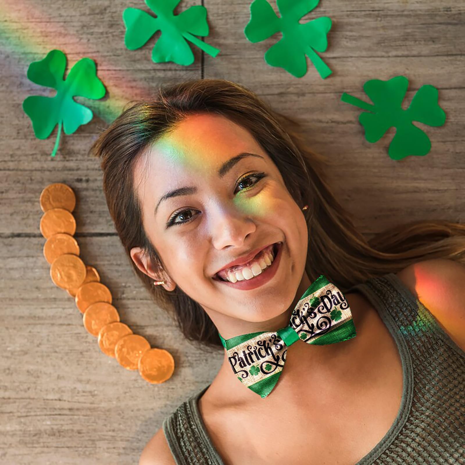 Snapklik.com : St Patricks Day Wired Ribbon, 2.5