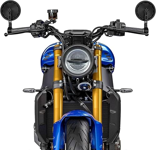 FENRIR Espejo de motocicleta con adaptador para Yamaha XSR700 XSR900 (2016-2021) MT09 (2014-2020) MT01 MT07 (2014-2024) MT10 FZ1 FZ6 FZ07 FZ09 FZ10