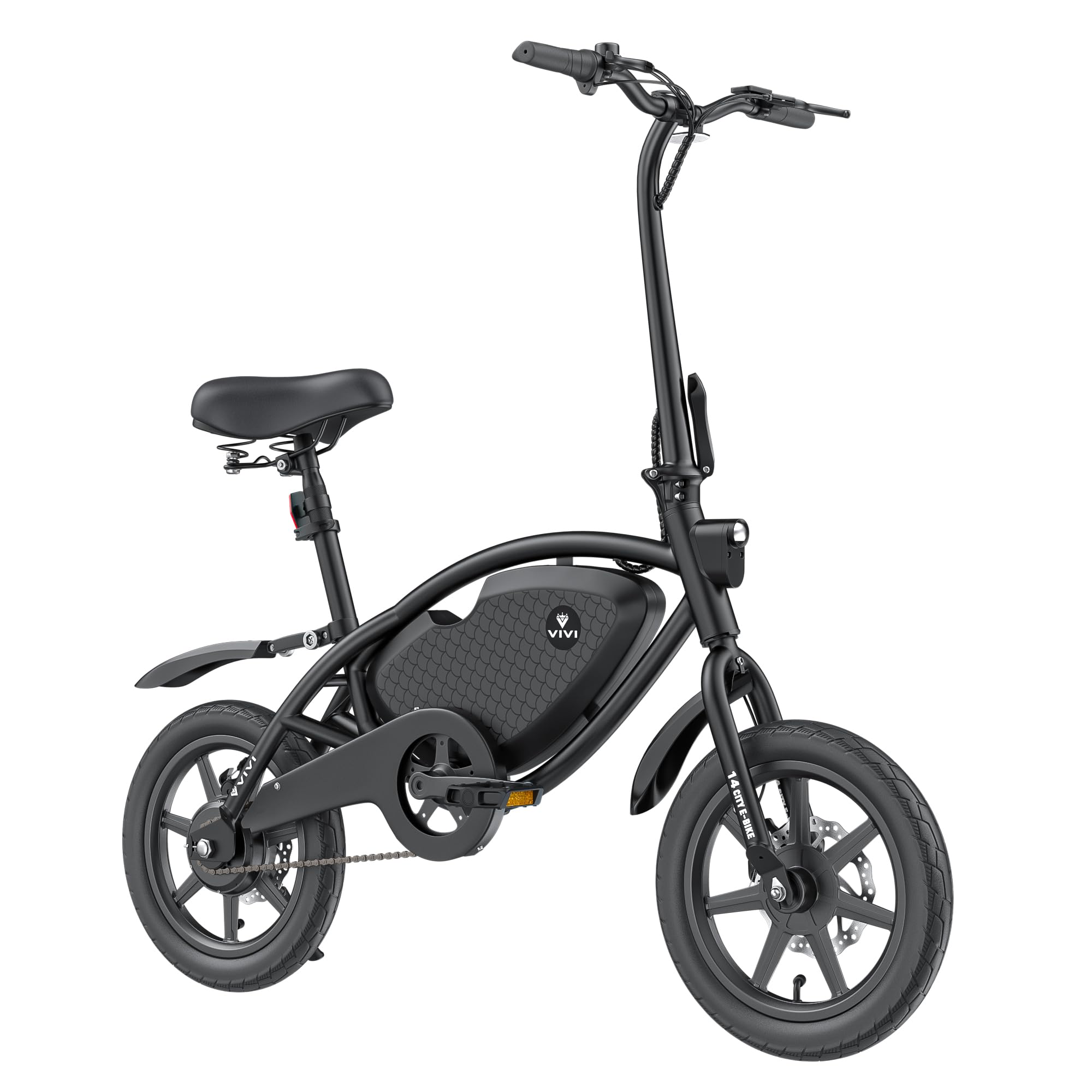 Vivi PONY01 Electric Bike, 14" Electric Bicycle for Adults and Teens Peak 500W Motor 48V 374.4WH Battery, Max 40 Miles Range(Pedal-Assist) & Top 20 Mph, Cruise Control, SGS Certified to UL2849