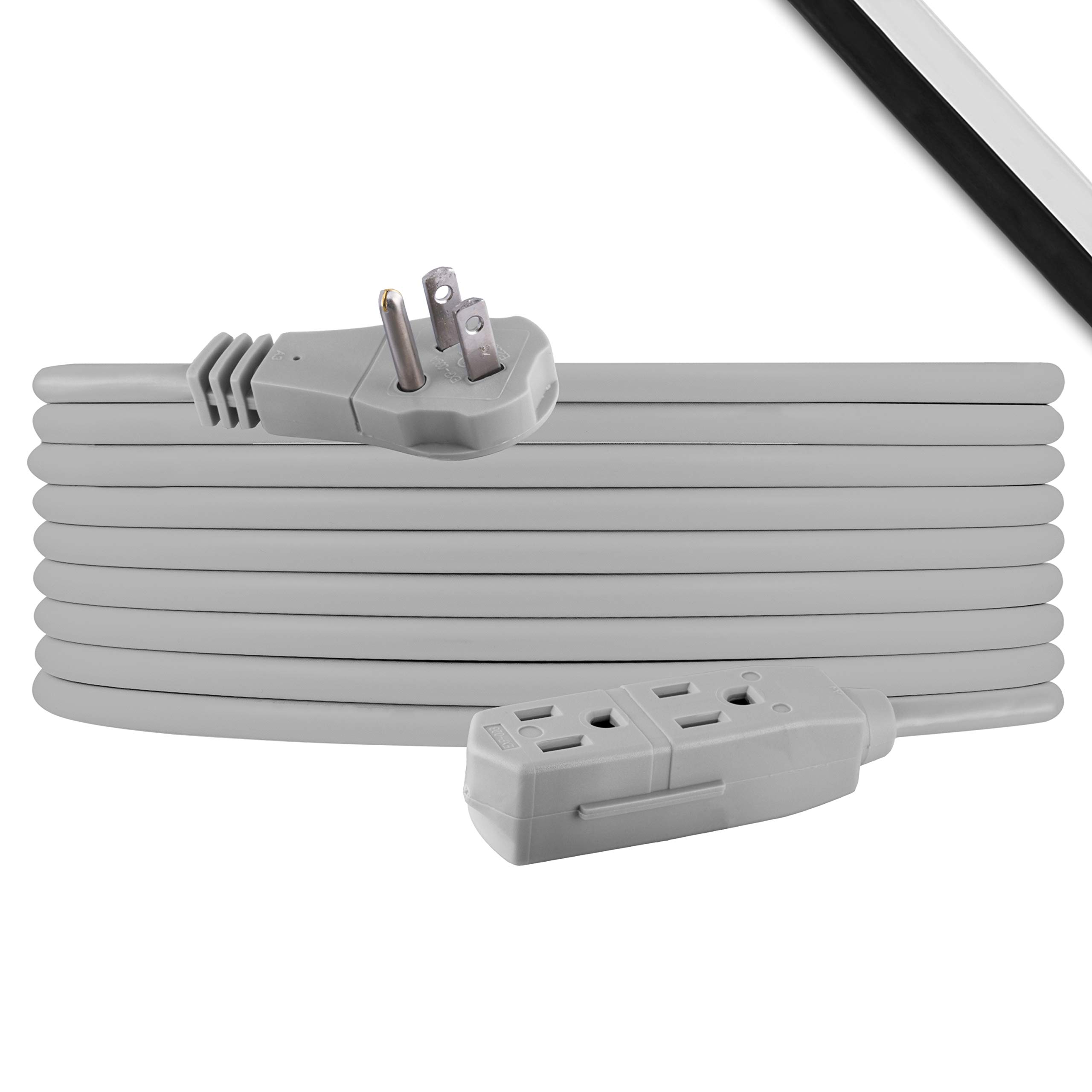 Buy GE Indoor Extension Cord, 25 Ft Power Cable, 3 Grounded Outlets, 3