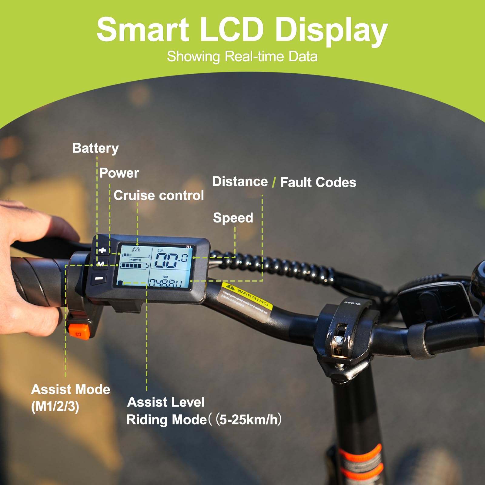 VDL Bicicletta elettrica pieghevole da 16 pollici, unisex, con batteria da 36 V e 12,8 Ah, con supporto AAS, portata 30-50 km, leggera per pendolari e urbani