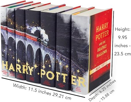 Juniper Books - Harry Potter 7 Volume Boxed Set: Train Design with Metallic Gold - Custom Designed Collectible