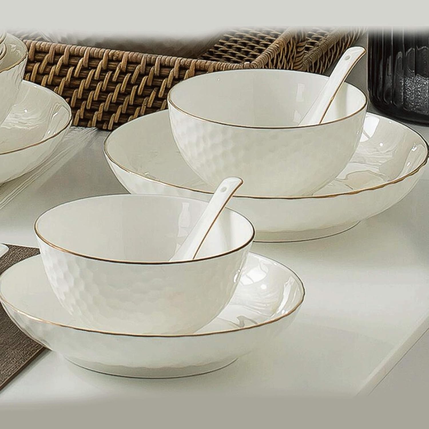 山万渕プラチナ白二段 前菜皿 刺身皿五枚組