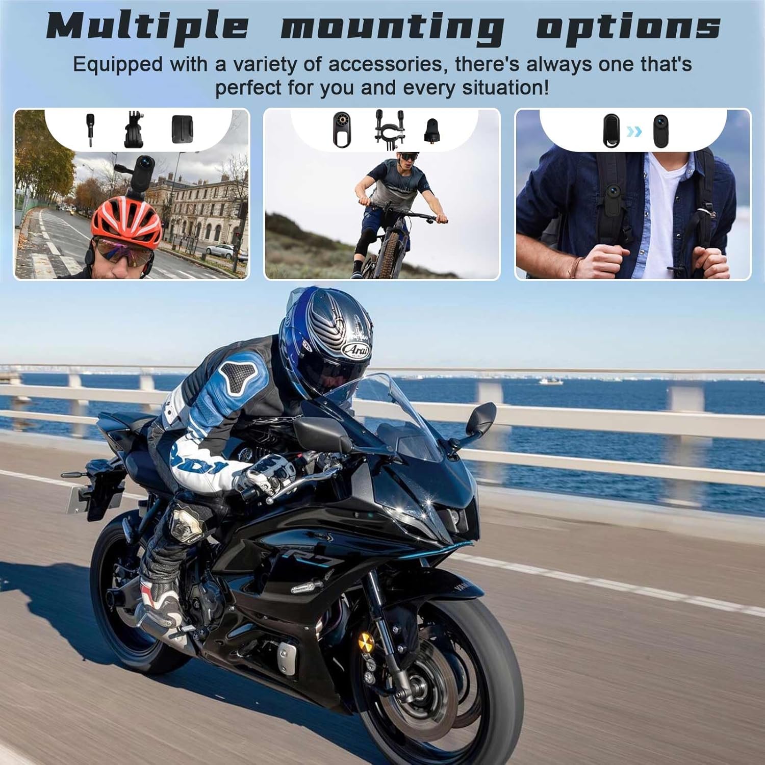 Mini Body Camera HD 1080P Thumb Action Cam, Wearable Body Cam with 64GB Card Night Vision 0.9‘ Display Magnetic Pendant, POV Cam Small Pocket Camera Portable Sports Cam for Pet Cycling Vlogging